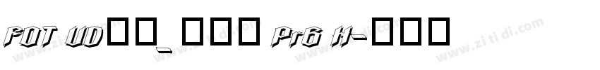 FOT UD丸ゴ_ラージ Pr6 H字体转换